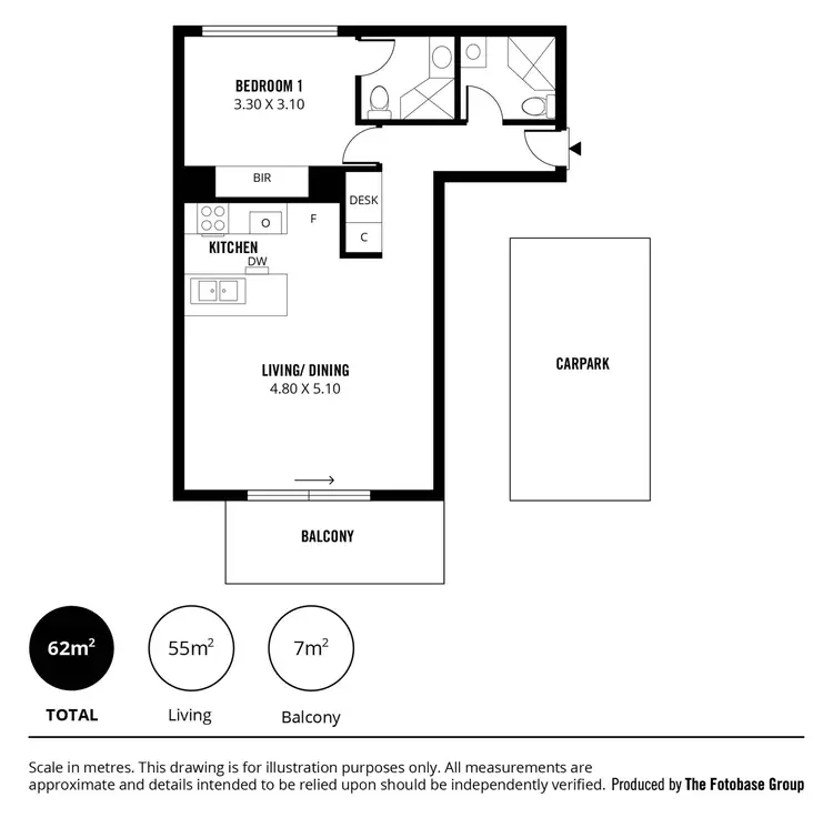 Floorplan of Homely apartment listing, 201/18 Surflen Street, Adelaide SA 5000