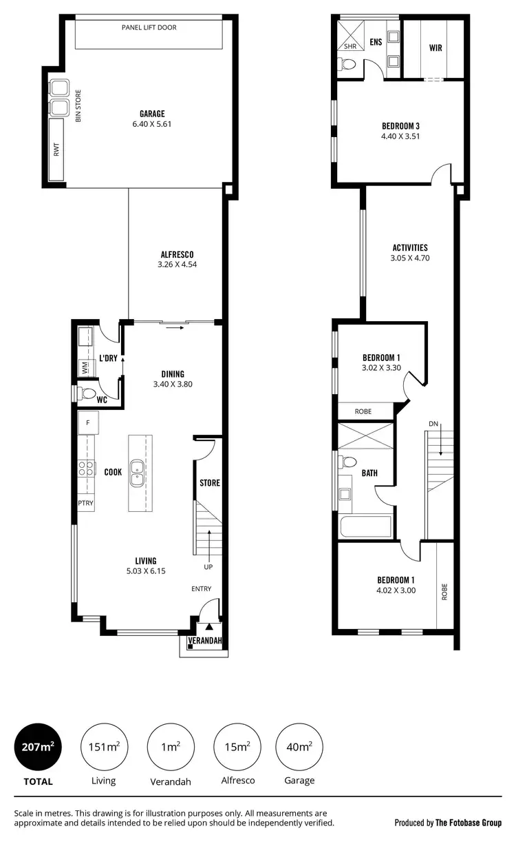 Floorplan of Homely townhouse listing, D2/10 Koonga Avenue, Rostrevor SA 5073