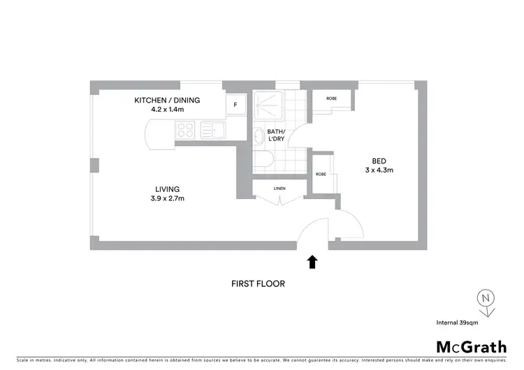 Floorplan of Homely apartment listing, 3/359A Bronte Road, Bronte NSW 2024