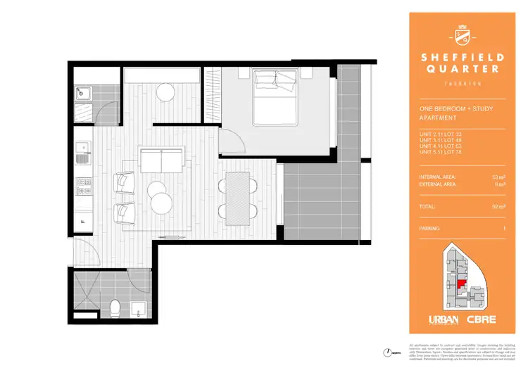 Floorplan of Homely apartment listing, 211/60 Lord Sheffield Circuit, Penrith NSW 2750