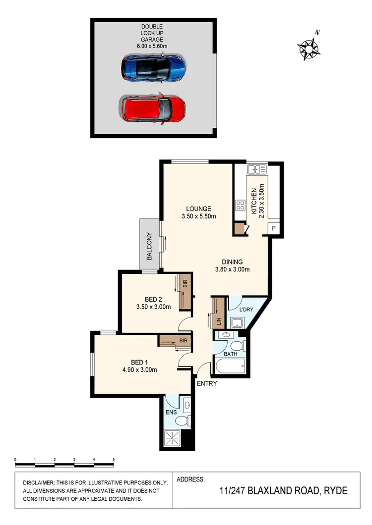 Floorplan of Homely apartment listing, 11/247 -251 Blaxland Road, Ryde NSW 2112