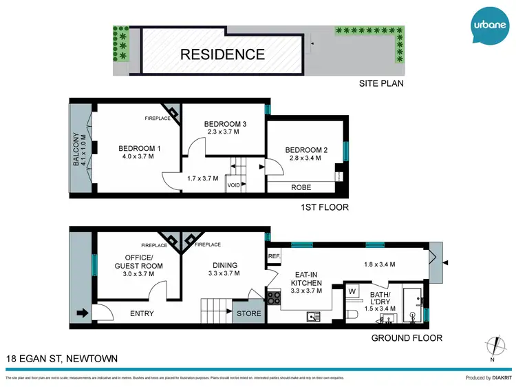 Floorplan of Homely terrace listing, 18 Egan Street, Newtown NSW 2042