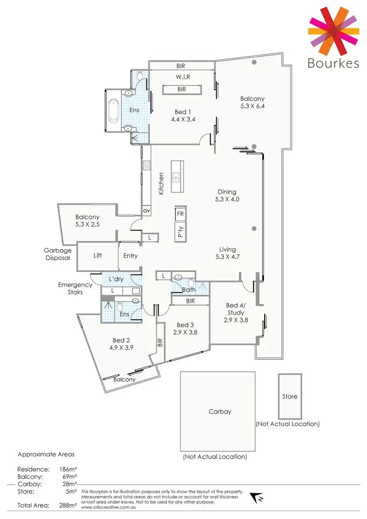 Floorplan of Homely apartment listing, 2/2 Kings Park Avenue, Crawley WA 6009