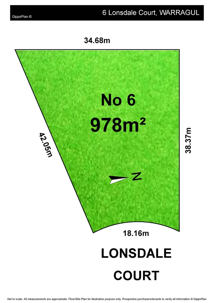 Floorplan of Homely land listing, 6 Lonsdale Court, Warragul VIC 3820