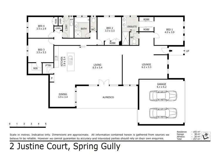 Floorplan of Homely house listing, 2 Justine Court, Spring Gully VIC 3550