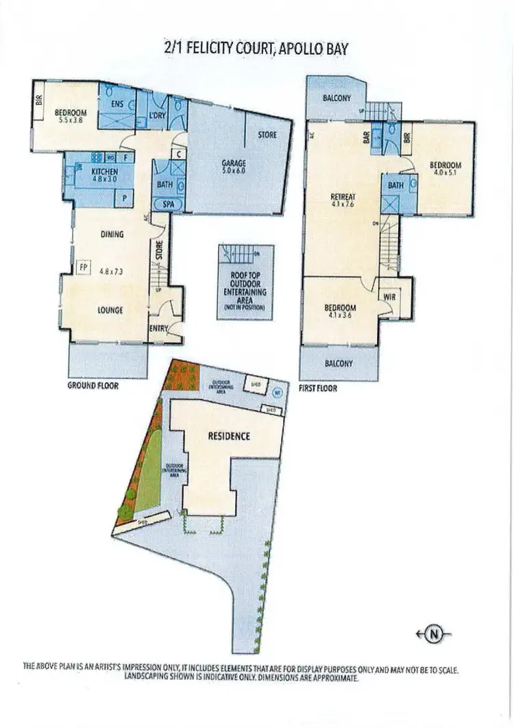 Floorplan of Homely house listing, 2/1 Felicity Court, Apollo Bay VIC 3233