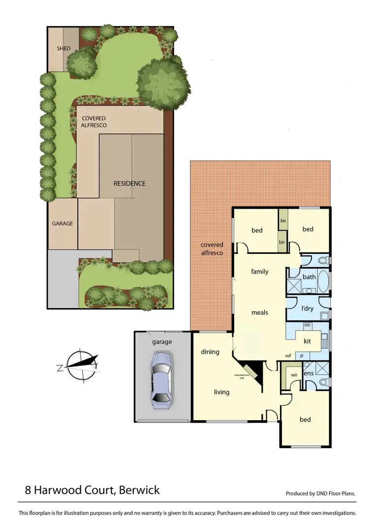 Floorplan of Homely house listing, 8 Harwood Court, Berwick VIC 3806