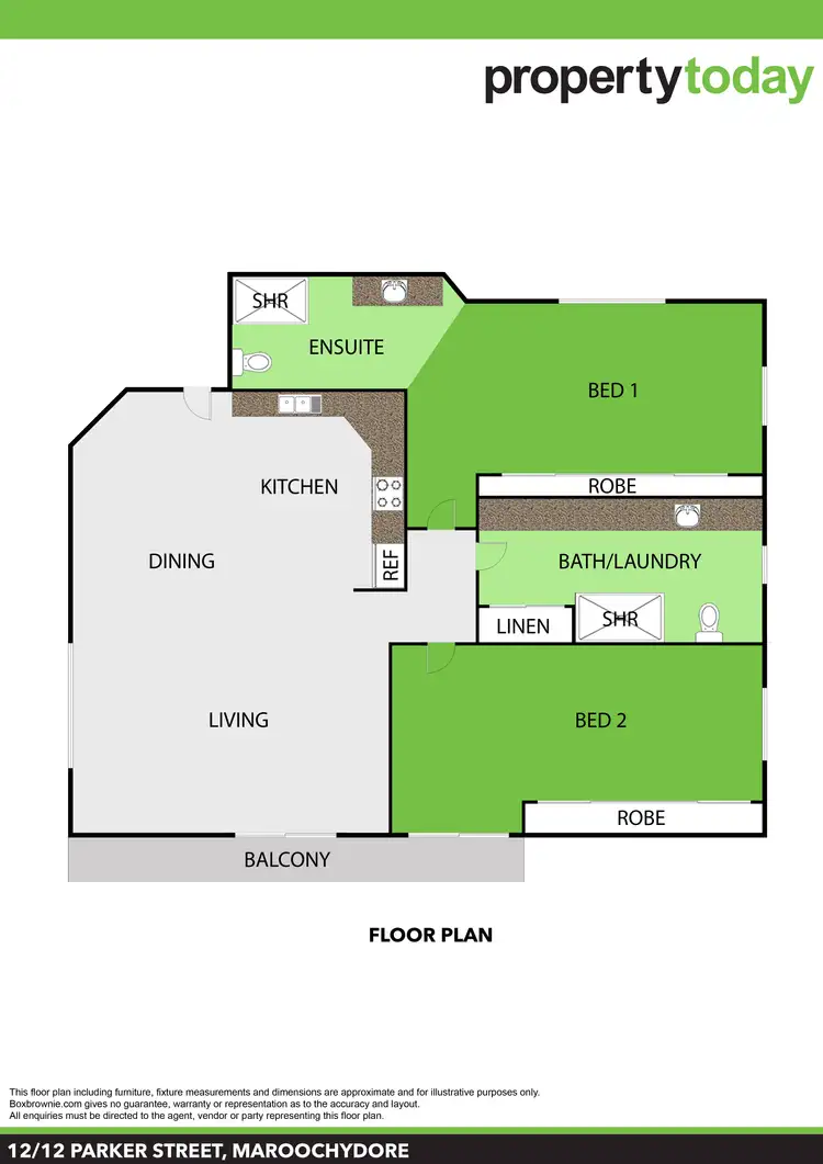 Floorplan of Homely unit listing, 12/12 Parker Street, Maroochydore QLD 4558