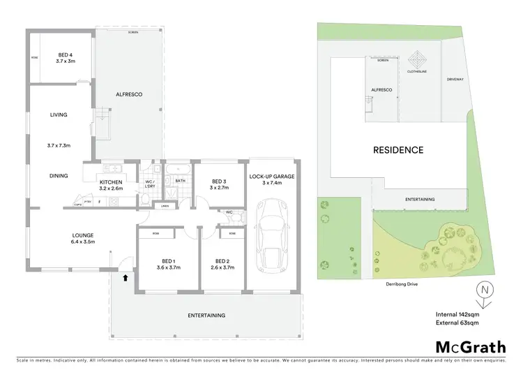 Floorplan of Homely house listing, 21 Derribong Drive, Cordeaux Heights NSW 2526