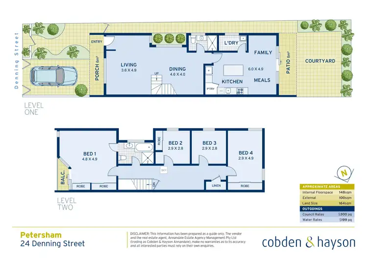 Floorplan of Homely house listing, 24 Denning Street, Petersham NSW 2049