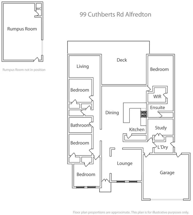 Floorplan of Homely house listing, 99 Cuthberts Road, Alfredton VIC 3350