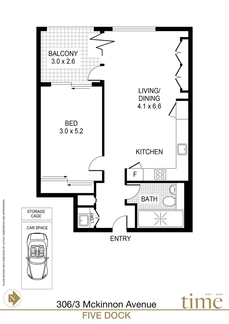 Floorplan of Homely apartment listing, 306/3 McKinnon Avenue, Five Dock NSW 2046