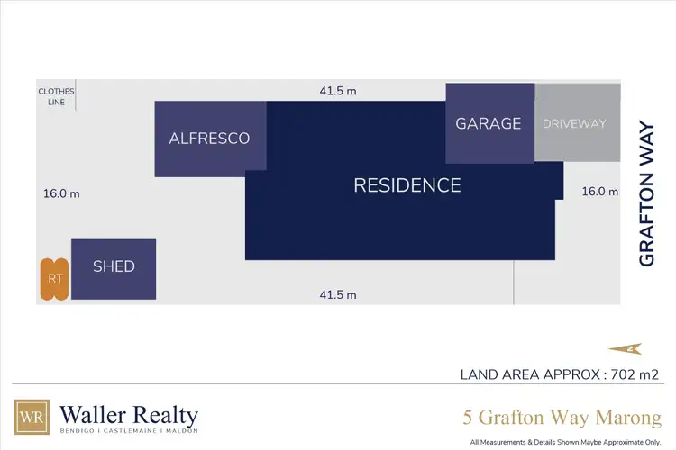 Floorplan of Homely house listing, 5 Grafton Way, Marong VIC 3515