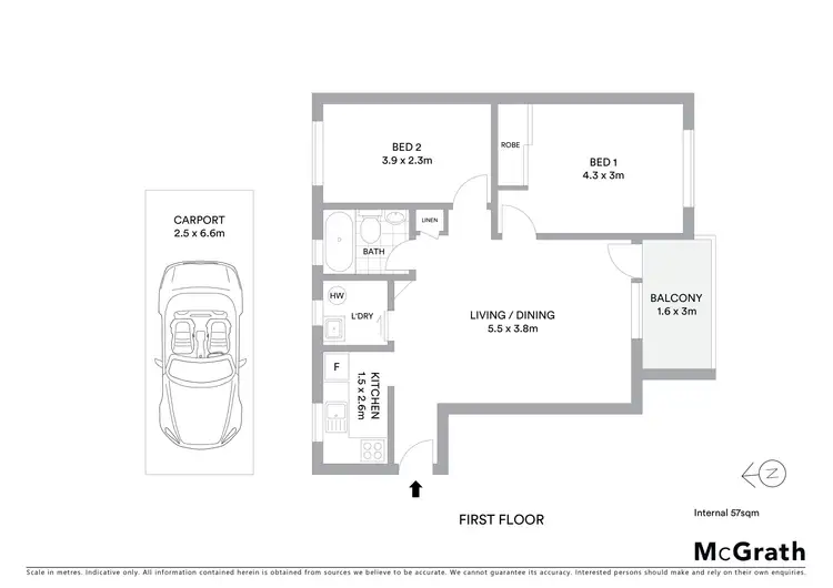Floorplan of Homely unit listing, 10/44 Meadow Crescent, Meadowbank NSW 2114