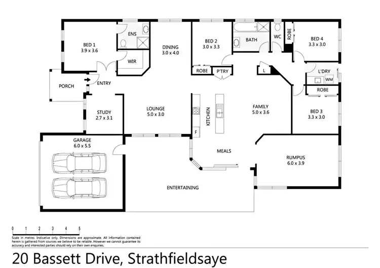 Floorplan of Homely house listing, 20 Bassett Drive, Strathfieldsaye VIC 3551