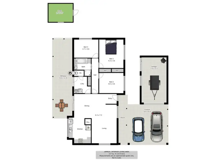 Floorplan of Homely house listing, 9 Lone Pine Avenue, Corowa NSW 2646