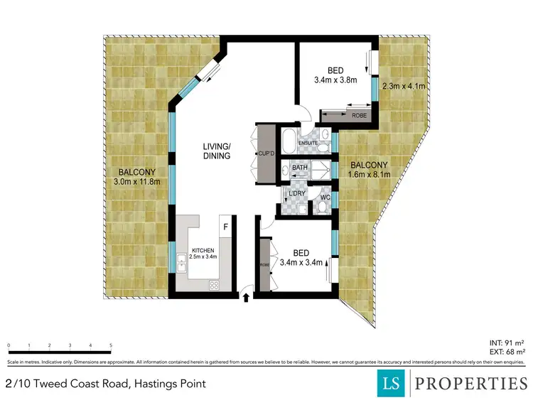Floorplan of Homely unit listing, 2/10 Tweed Coast Road, Hastings Point NSW 2489