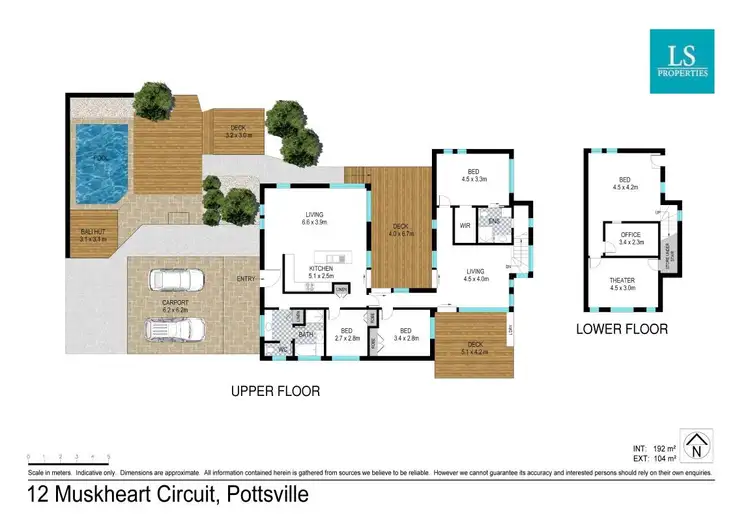 Floorplan of Homely house listing, 12 Muskheart Circuit, Pottsville NSW 2489