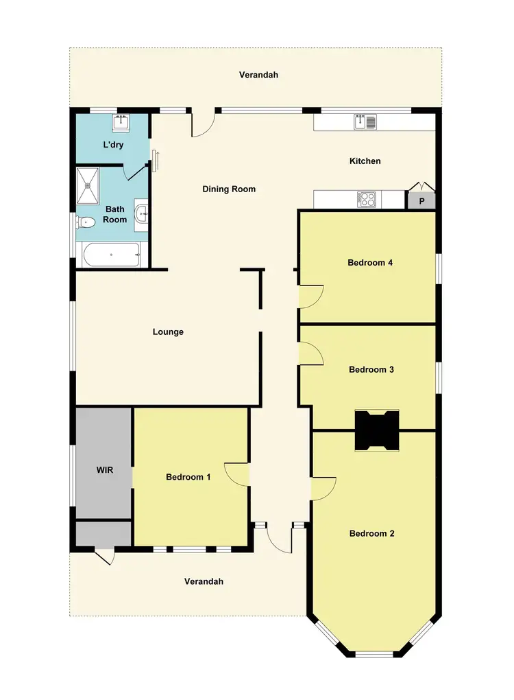 Floorplan of Homely house listing, 48 Burke Street, Maryborough VIC 3465