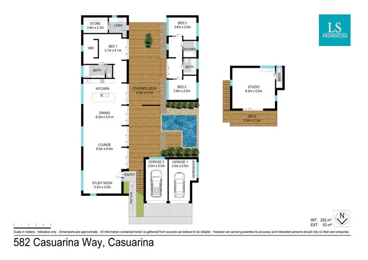 Floorplan of Homely house listing, 582 Casuarina Way, Casuarina NSW 2487