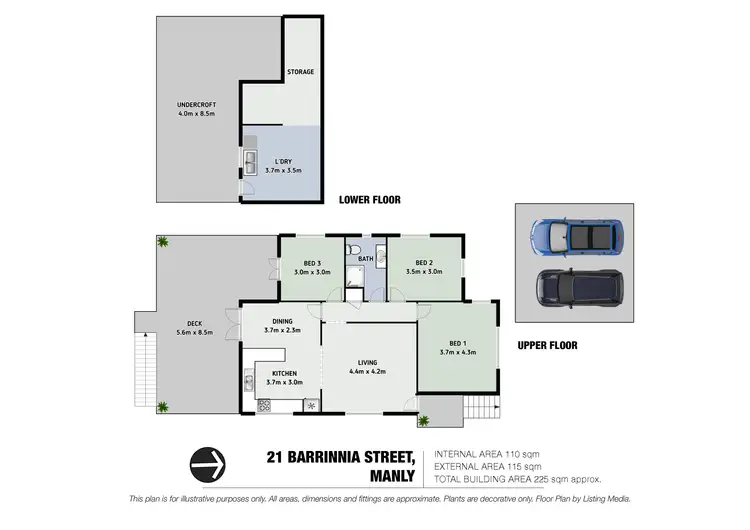 Floorplan of Homely house listing, 21 Barrinia Street, Manly QLD 4179