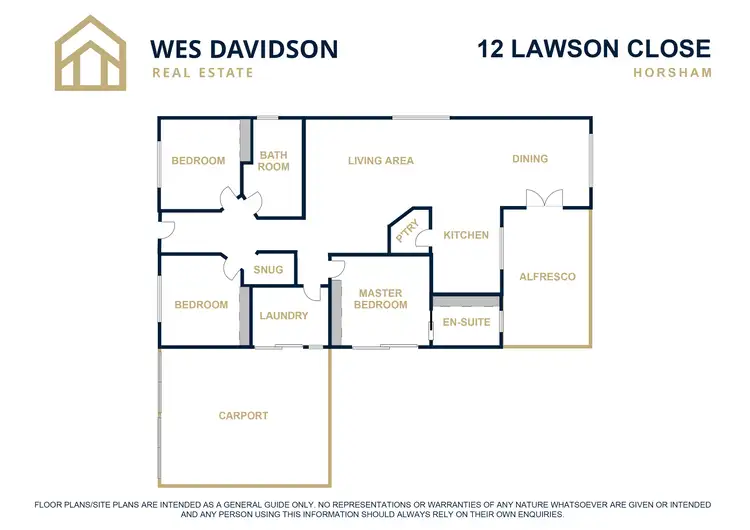 Floorplan of Homely house listing, 12 Lawson Close, Horsham VIC 3400
