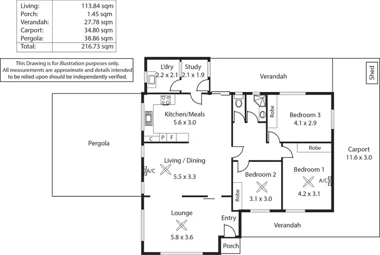 Floorplan of Homely house listing, 15 Learmonth Terrace, Enfield SA 5085