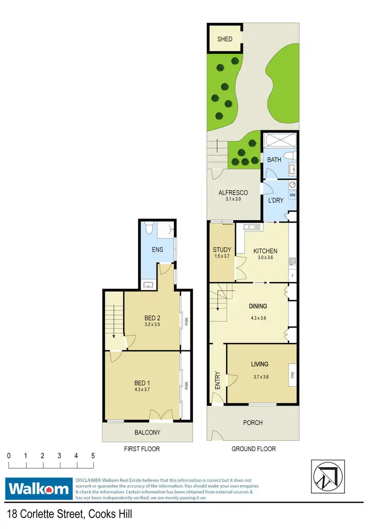 Floorplan of Homely house listing, 18 Corlette Street, Cooks Hill NSW 2300
