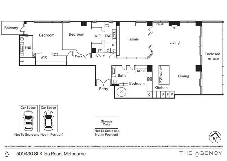 Floorplan of Homely apartment listing, 501/430 St Kilda Road, Melbourne VIC 3000