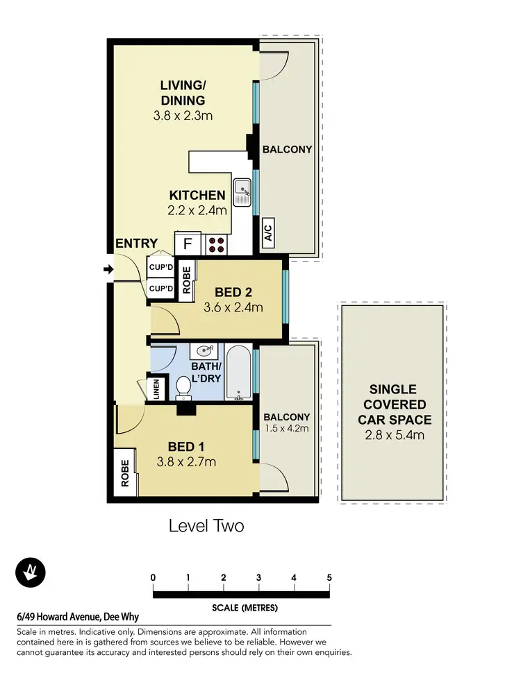 Floorplan of Homely apartment listing, 6/49 Howard Avenue, Dee Why NSW 2099