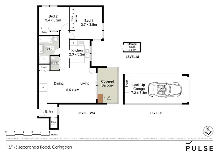 Floorplan of Homely apartment listing, 13/1-3 Jacaranda Road, Caringbah NSW 2229