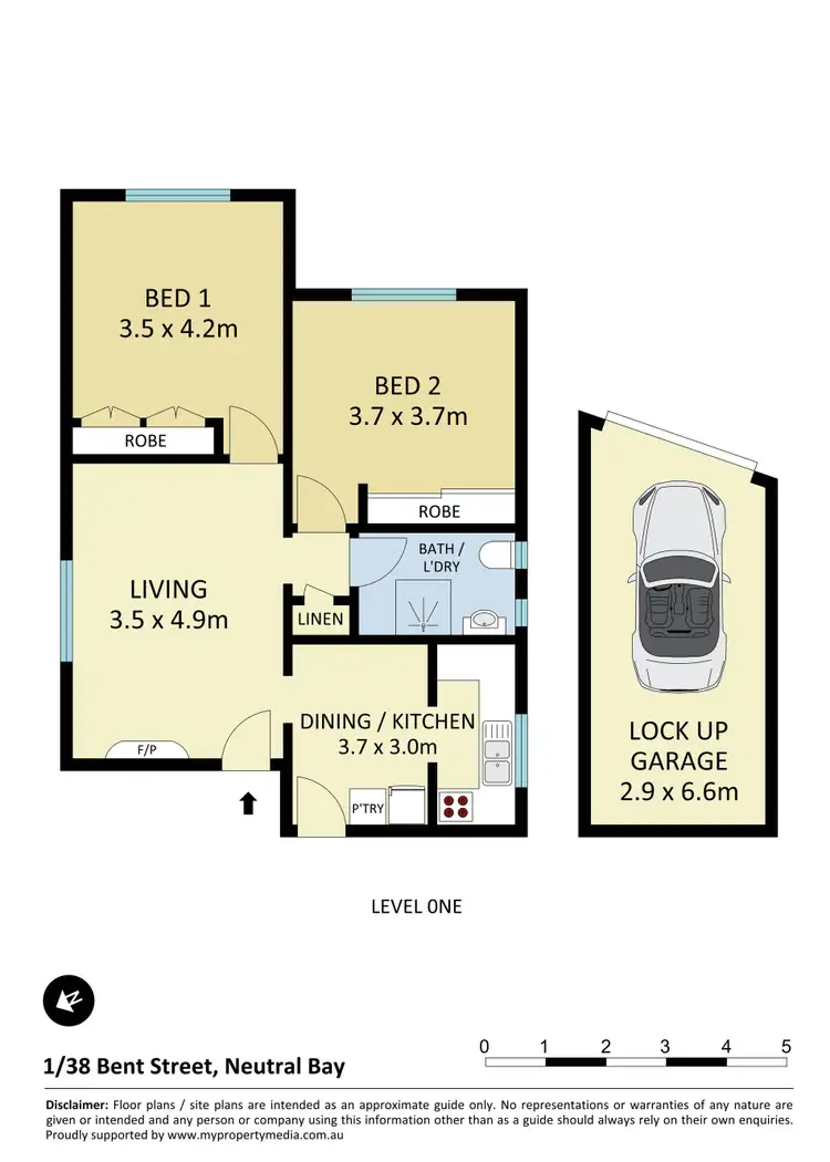 Floorplan of Homely apartment listing, 1/38 Bent Street, Neutral Bay NSW 2089