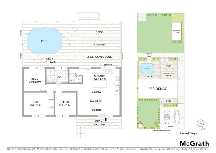 Floorplan of Homely house listing, 68 Diamond Head Drive, Sandy Beach NSW 2456