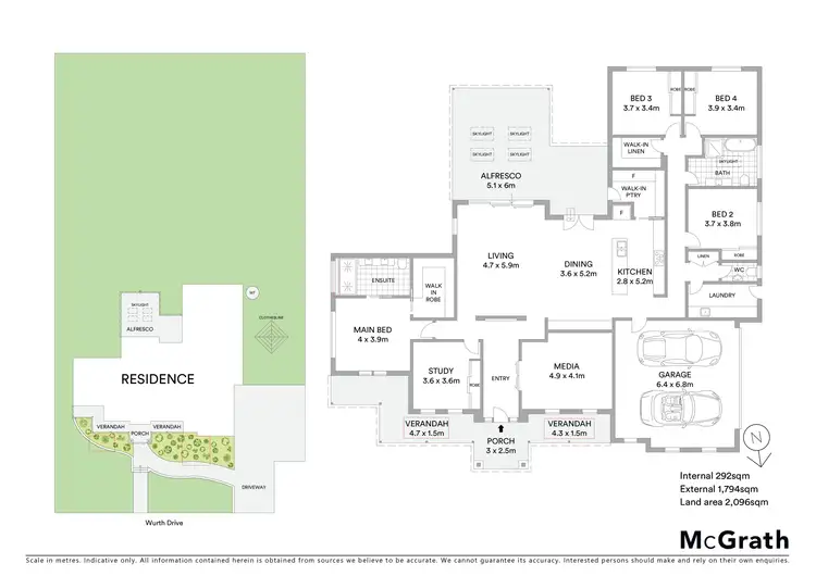 Floorplan of Homely house listing, 16 Wurth Drive, Mudgee NSW 2850