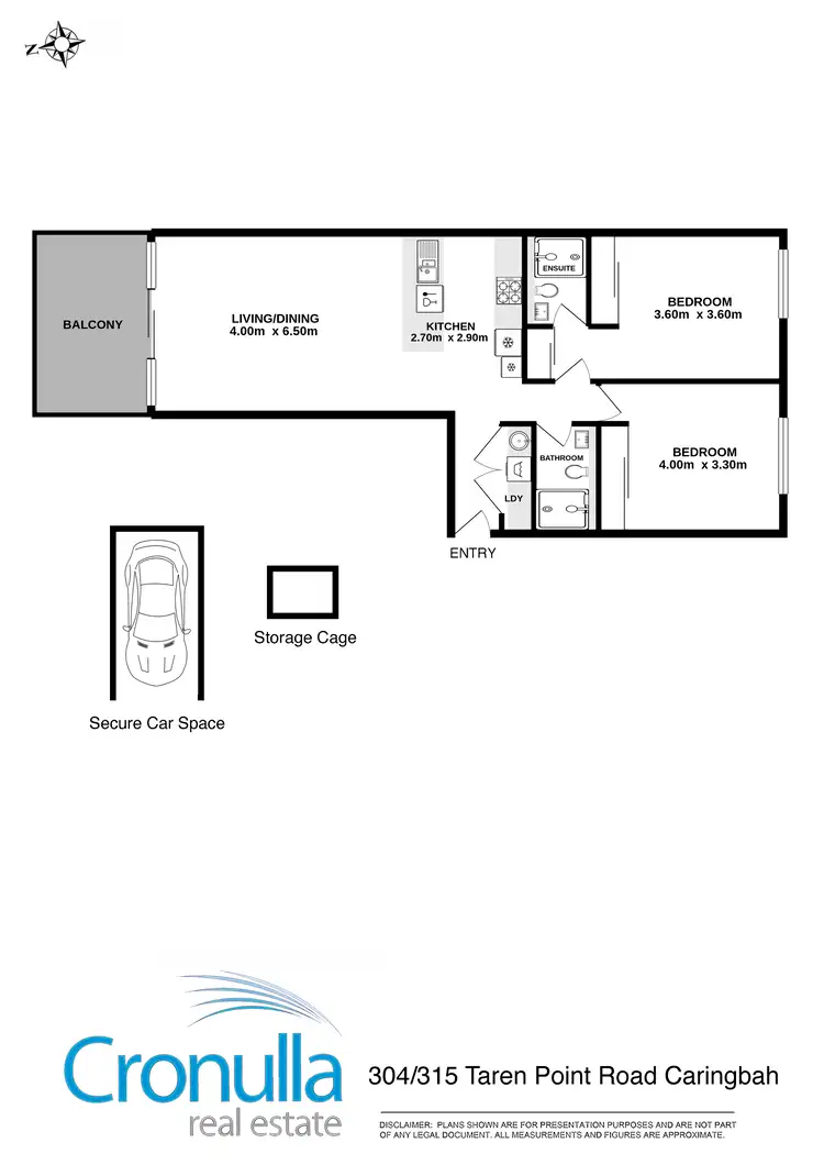 Floorplan of Homely apartment listing, 304/315 Taren Point Road, Caringbah NSW 2229