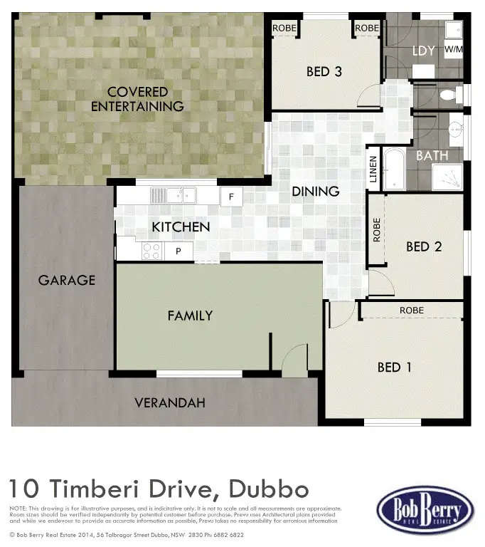 Floorplan of Homely house listing, 10 Timberi Drive, Dubbo NSW 2830
