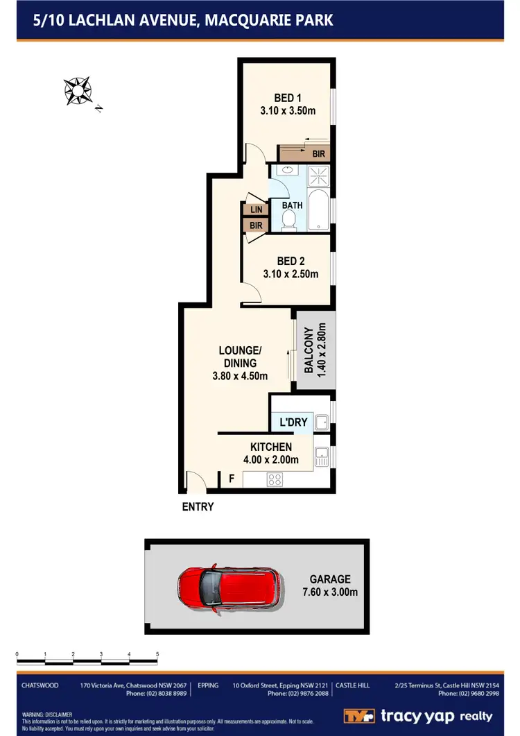 Floorplan of Homely apartment listing, 5/10 Lachlan Avenue, Macquarie Park NSW 2113