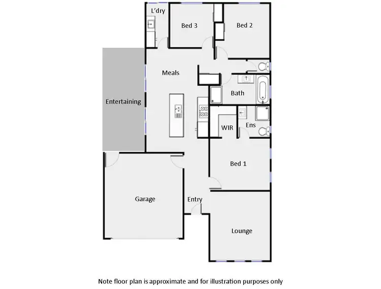 Floorplan of Homely house listing, 2 Karalanza Drive, Mildura VIC 3500