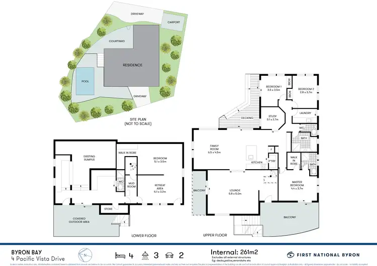 Floorplan of Homely house listing, 4 Pacific Vista Drive, Byron Bay NSW 2481