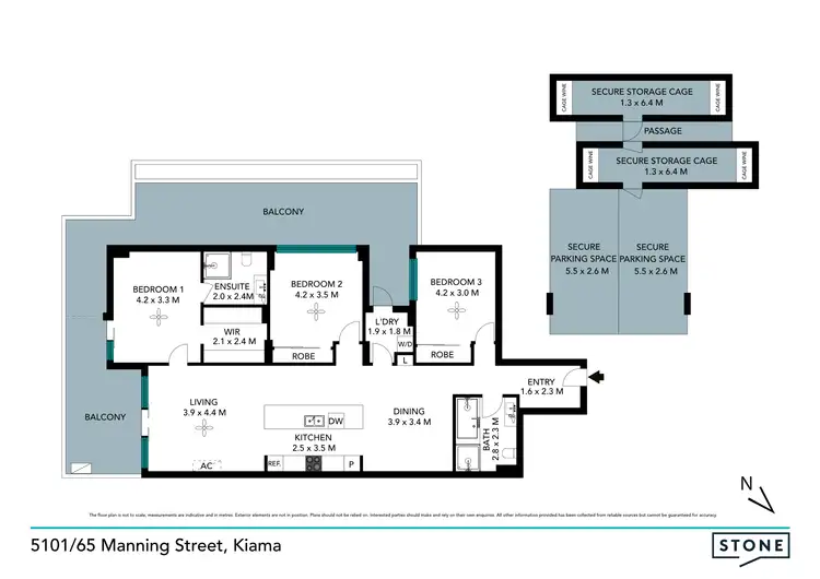 Floorplan of Homely apartment listing, 5101/65 Manning Street, Kiama NSW 2533