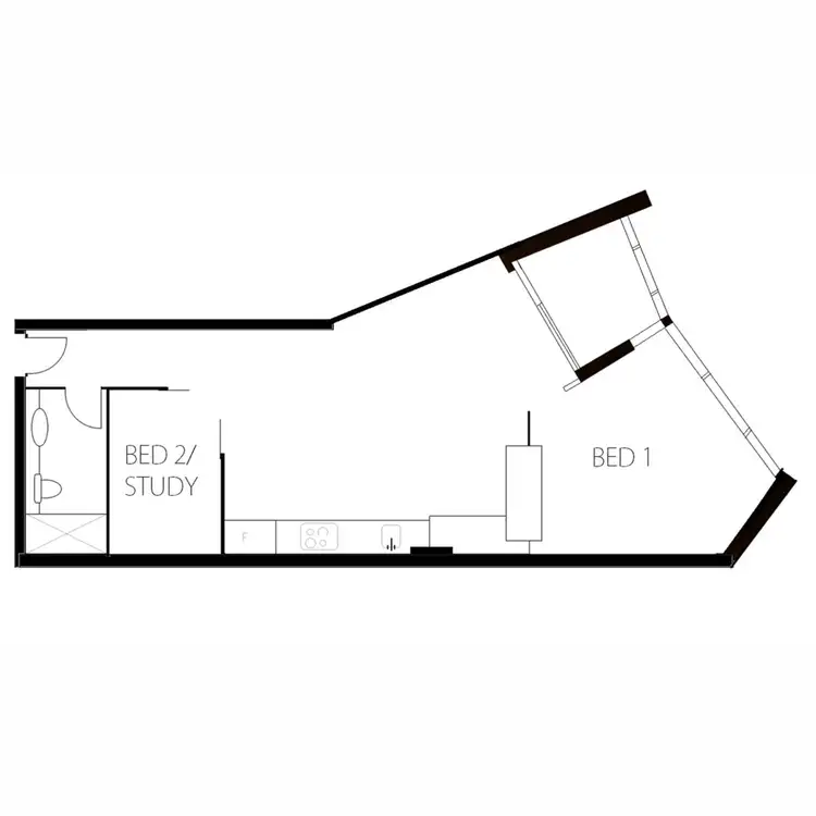 Floorplan of Homely apartment listing, 4213/33 Rose Lane, Melbourne VIC 3000