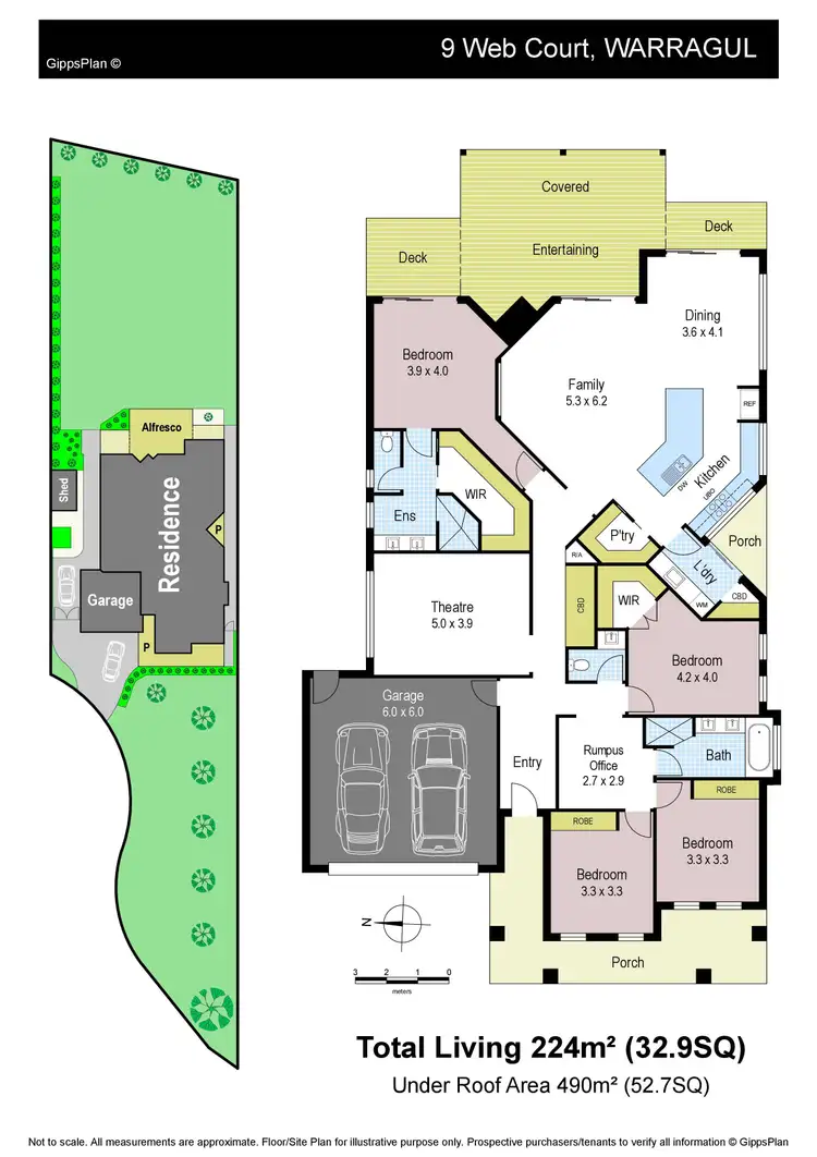 Floorplan of Homely house listing, 9 Web Court, Warragul VIC 3820