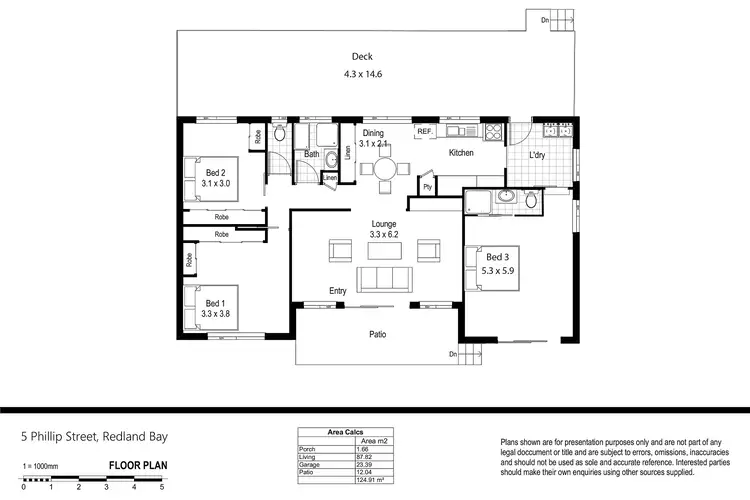 Floorplan of Homely house listing, 5 Phillip Street, Redland Bay QLD 4165