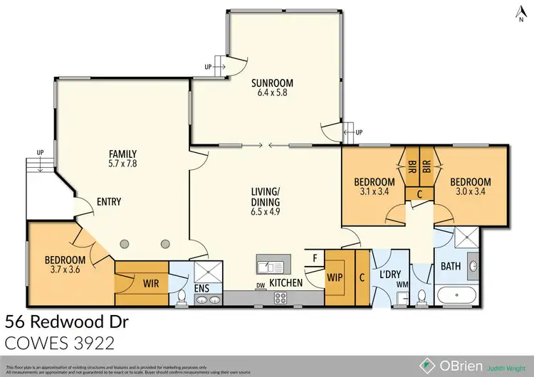 Floorplan of Homely house listing, 56 Redwood Drive, Cowes VIC 3922