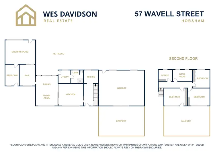 Floorplan of Homely house listing, 57 Wavell Street, Horsham VIC 3400
