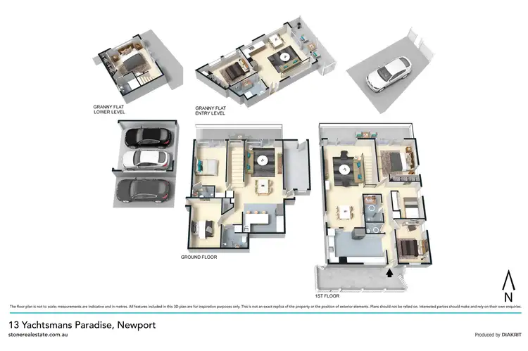 Floorplan of Homely house listing, 13 & 13A Yachtsmans Paradise, Newport NSW 2106