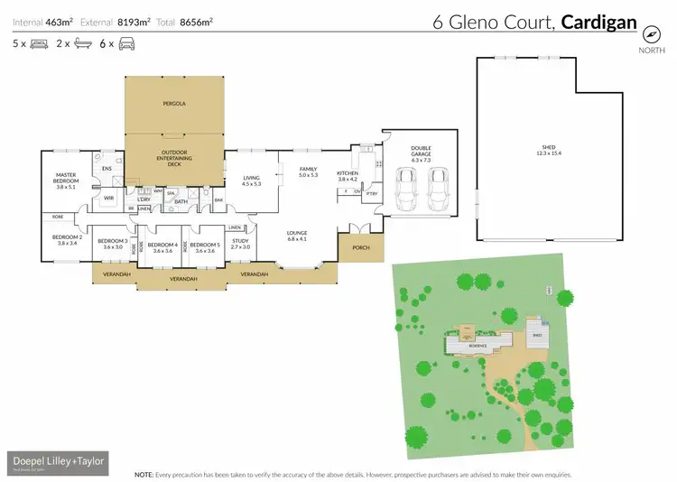 Floorplan of Homely house listing, 6 Gleno Court, Cardigan VIC 3352