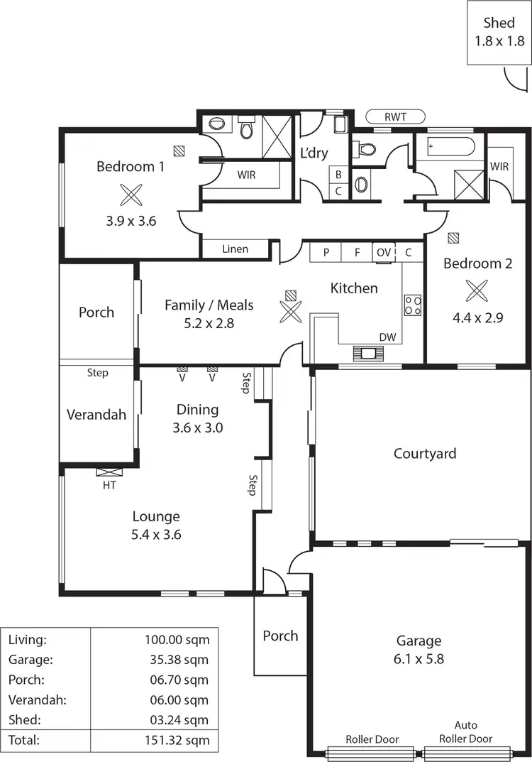 Floorplan of Homely house listing, 6 Anthea Court, West Lakes SA 5021
