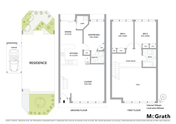 Floorplan of Homely townhouse listing, 7/18 Marr Street, Pearce ACT 2607