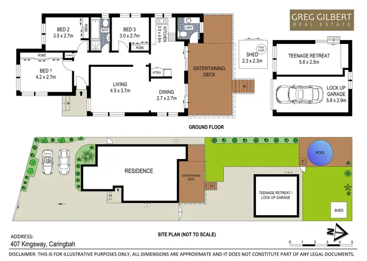 Floorplan of Homely house listing, 407 Kingsway, Caringbah NSW 2229